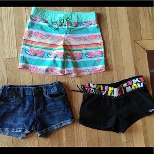2 Board Shorts & Lucky Denim Shorts Size 8